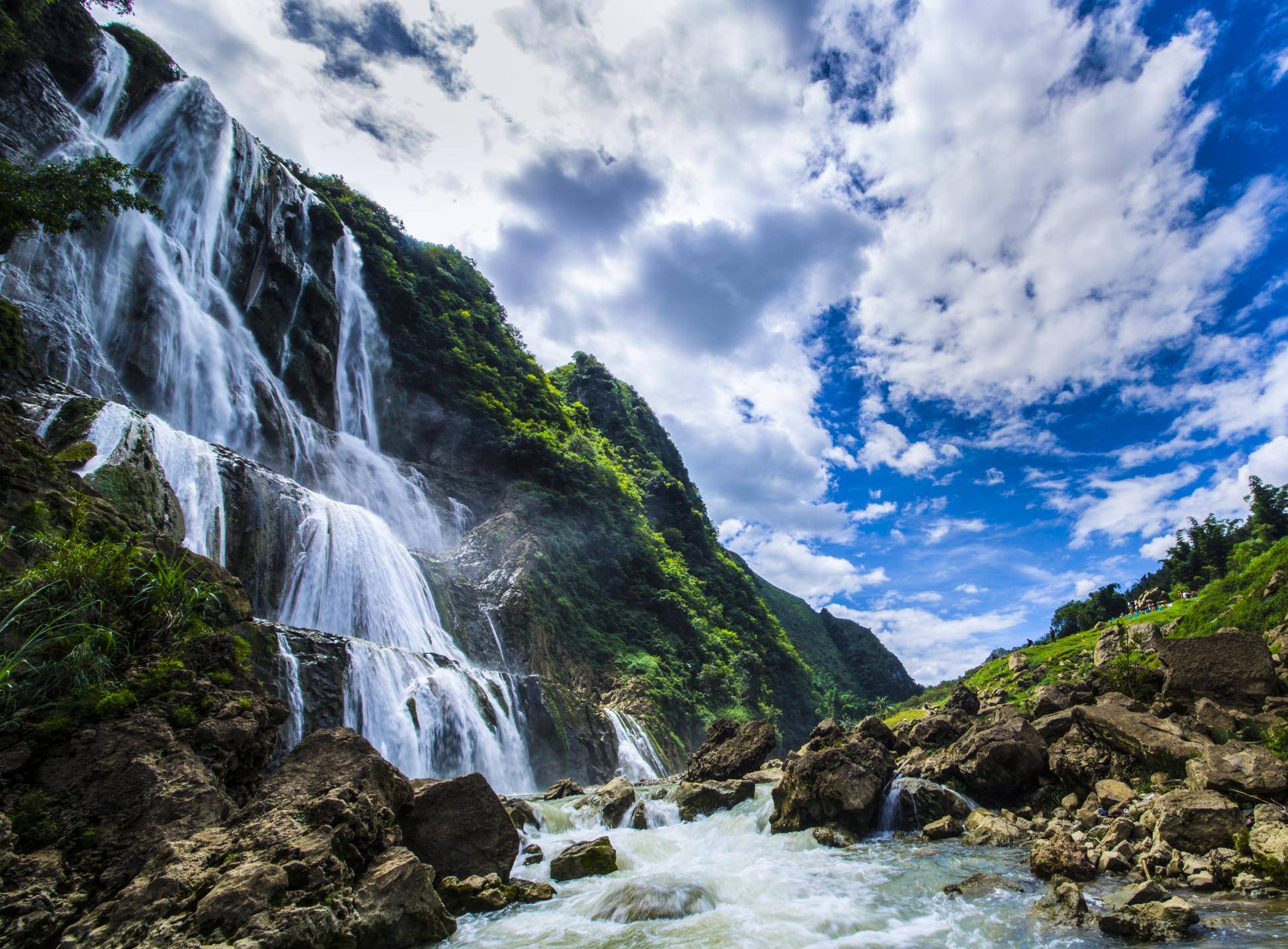 黄果树瀑布群 | 瀑布落仙境,水流如诗情_大自然_滴水_水珠