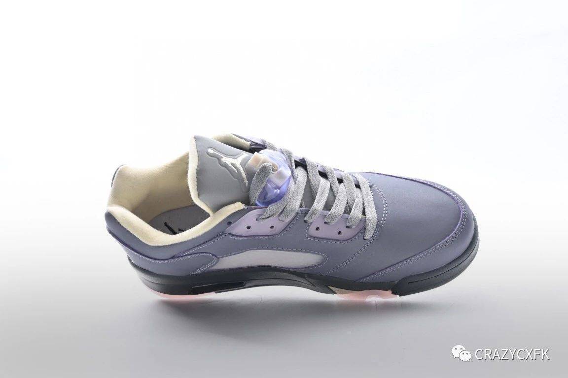 乔丹air jordan 5 low indigo haze 紫罗兰低帮运动鞋