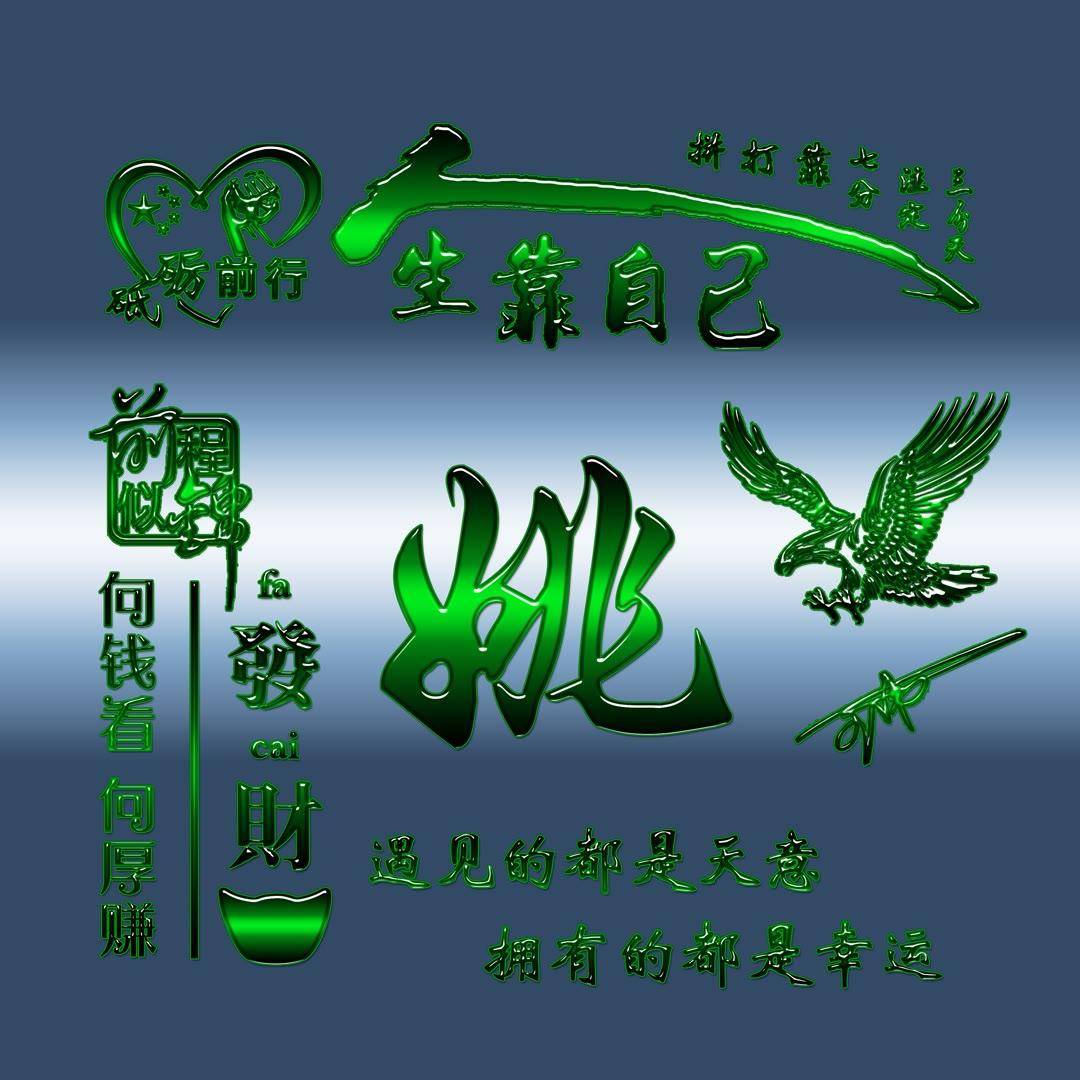 姓氏头像第608期,人生靠自己砥砺前行签名头像,请查收_生活_是一种