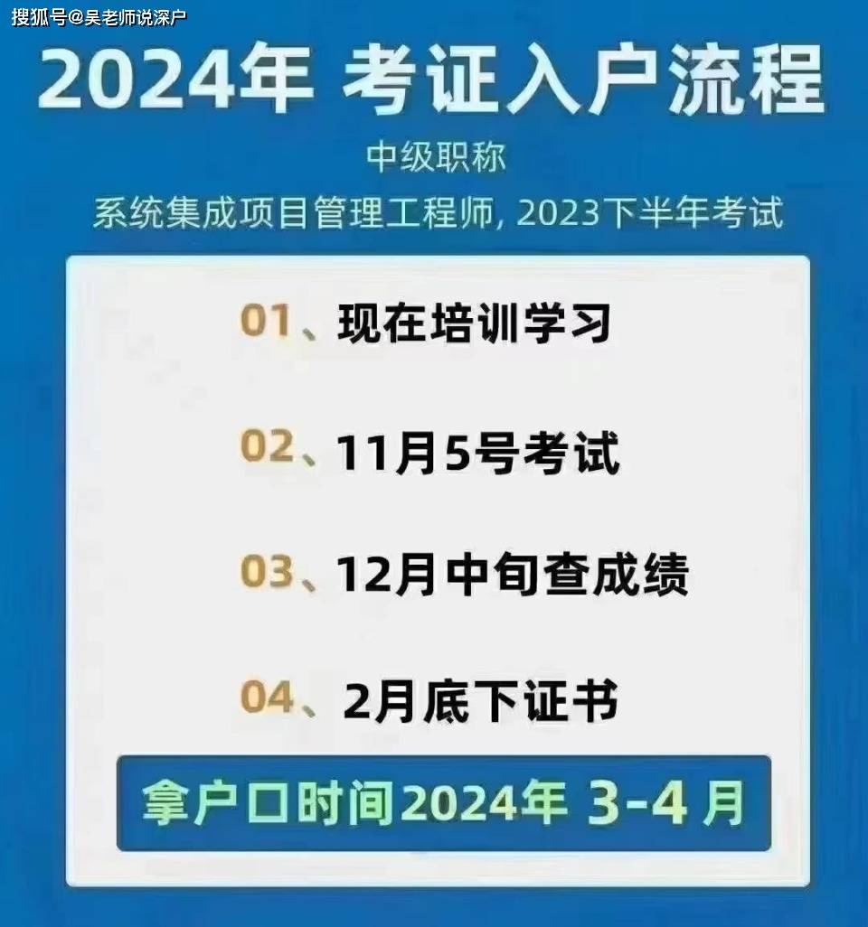 2023下半年软考即将开始报名,入户深圳最快捷的方式