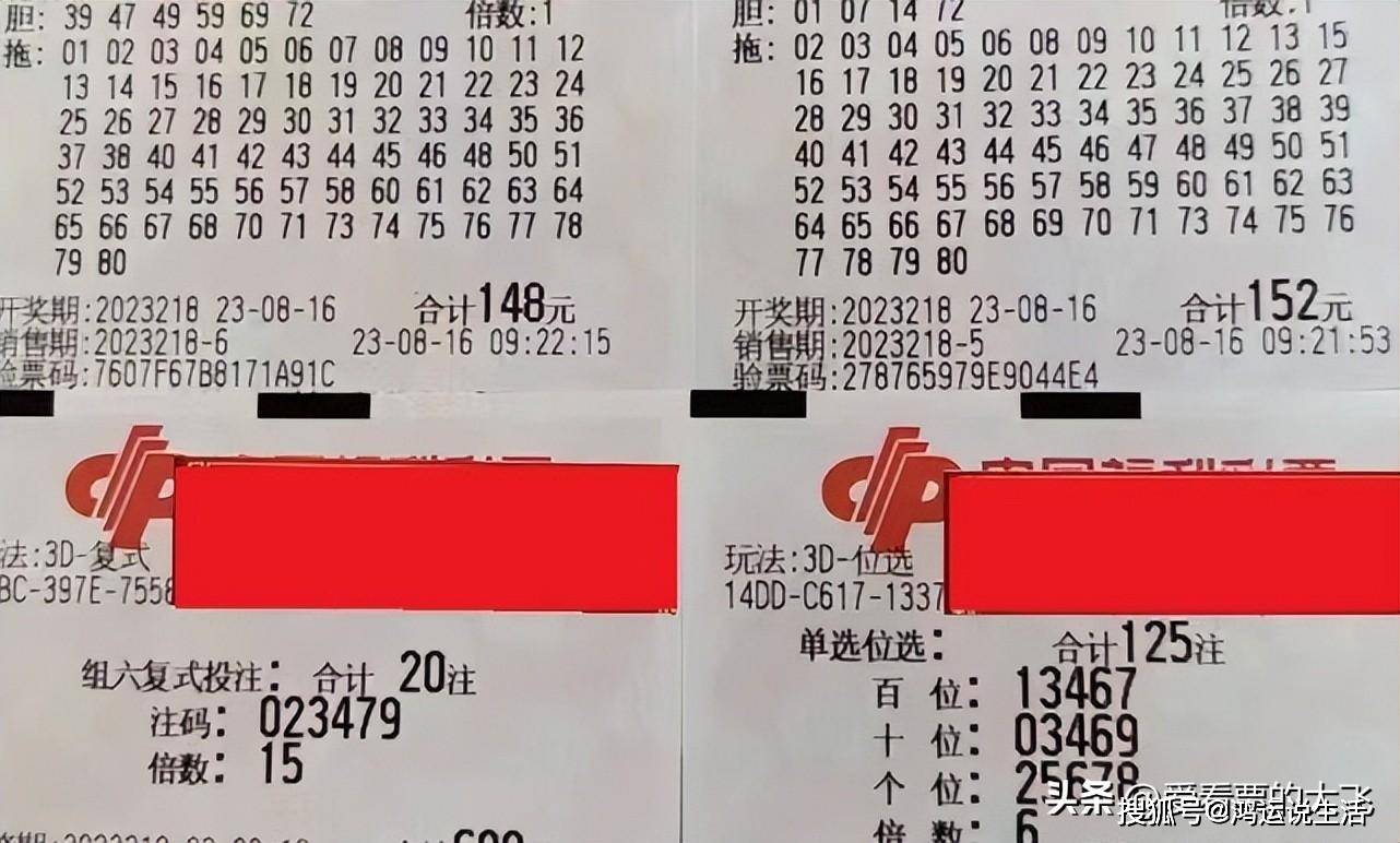 福彩3D第218期开奖结束：来看看这些大票，全部变成了废纸