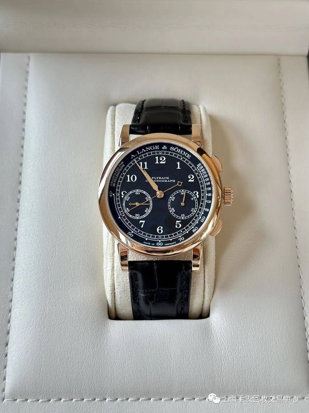 朗格1815系列414.031玫瑰金黑盘,18k玫瑰金材质,39.