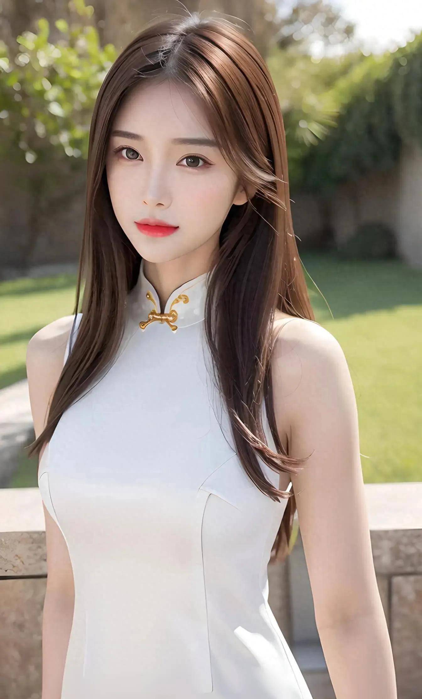 ai绘画‖旗袍系列之白洁丽影_ai_白色_光芒