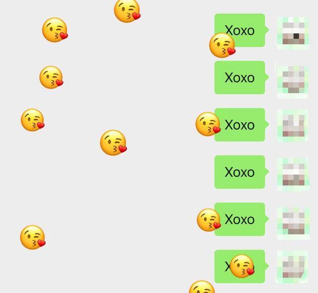 miss u"会出现满屏的星星,发送"mi manchi",则弹出许多亲嘴的可爱表情