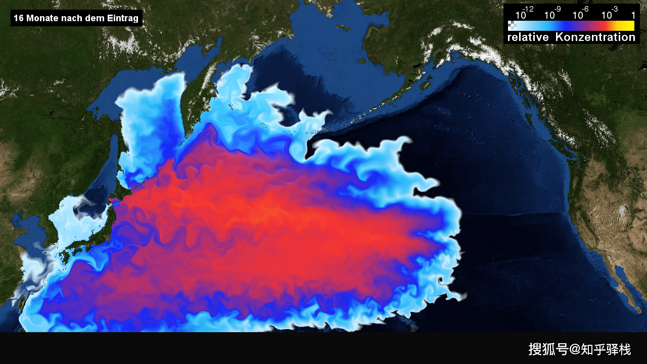 据太平洋洋流图,核废水路径大概率率先抵达加拿大海域(北大西洋暖流)