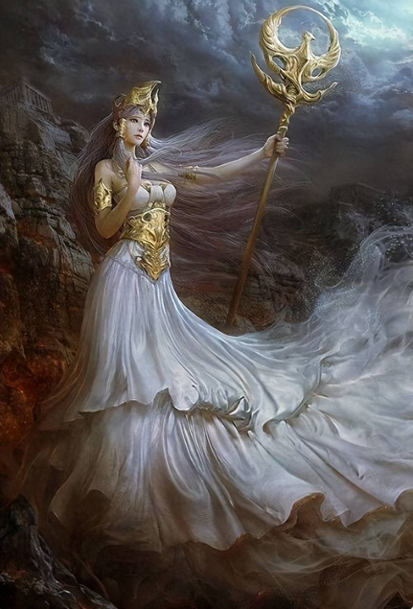 雅典娜女神 唯美图片