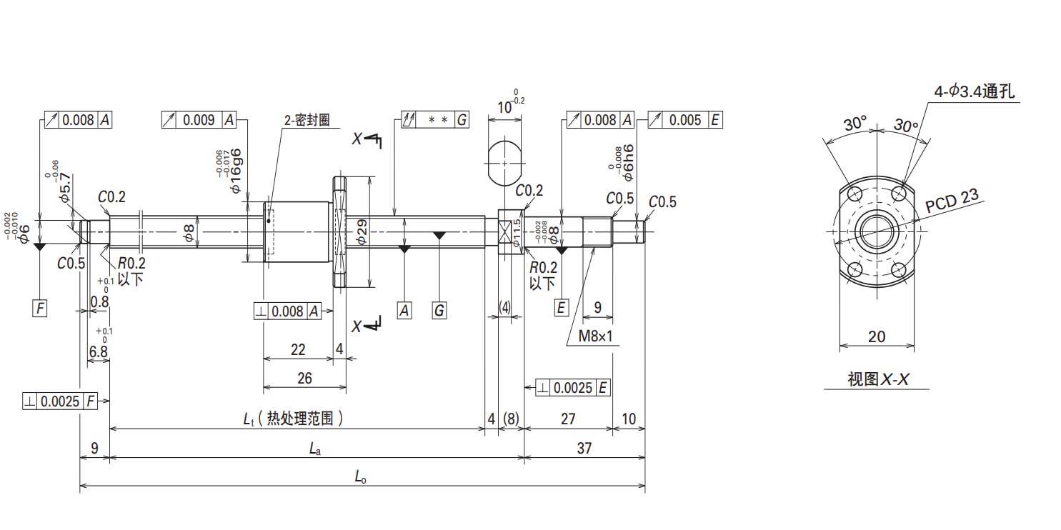 滚珠丝杠计算简图图片