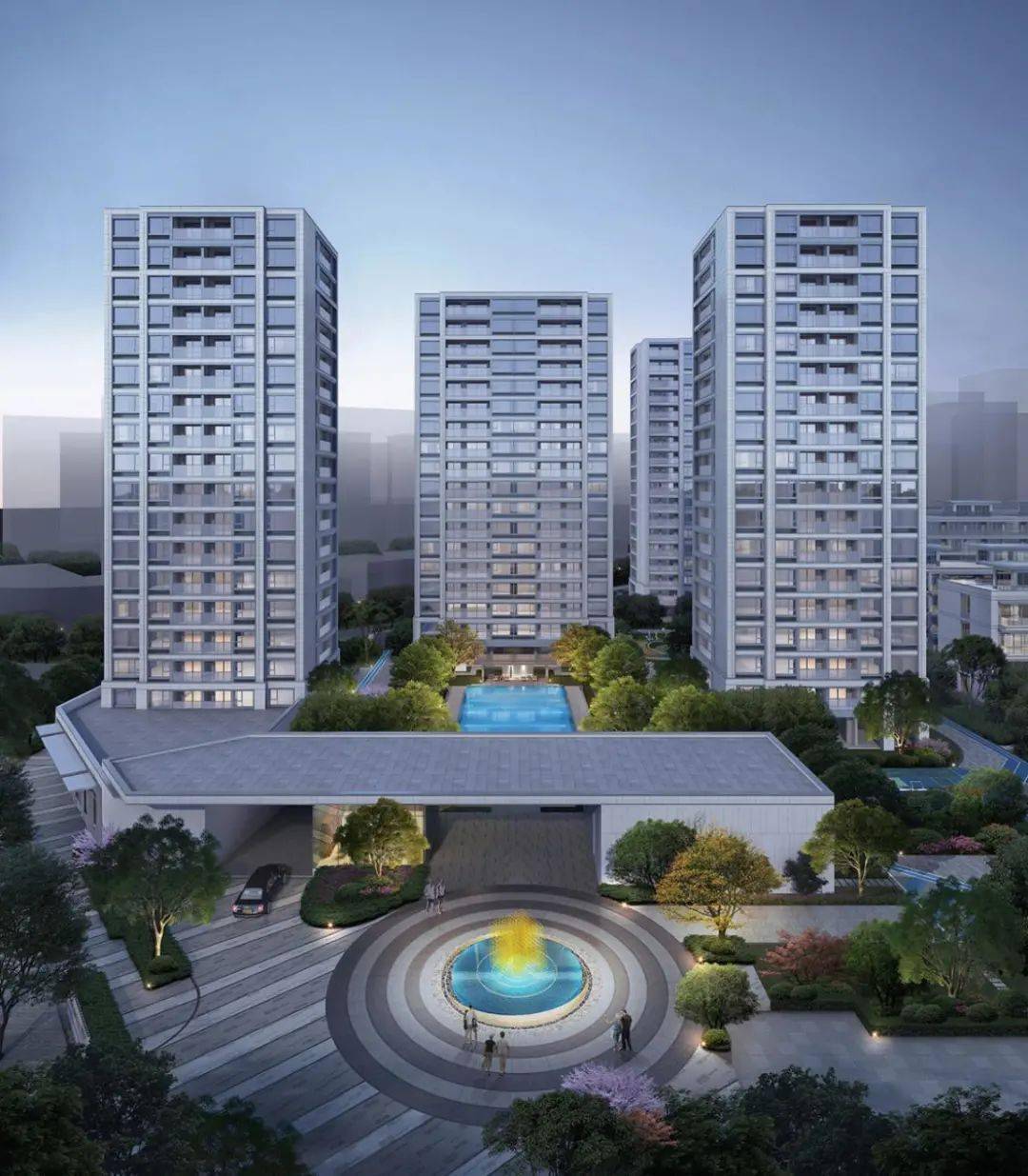 相当于业主家门口的天然绿肺;东侧是规划中的翁梅公园,用地面积超3