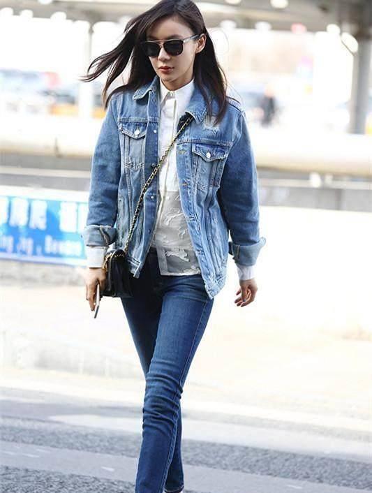 袁姗姗好久没有现身机场,一出现还是那个熟悉的打扮!_感觉_短裤_裤子