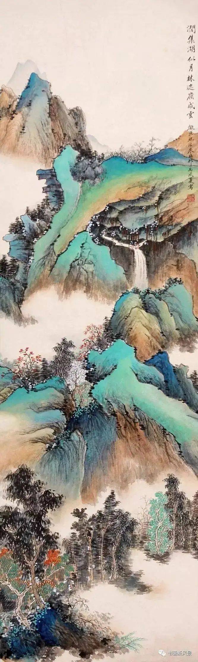 大师朱梅邨的山水作品，雄厚有气势_搜狐网