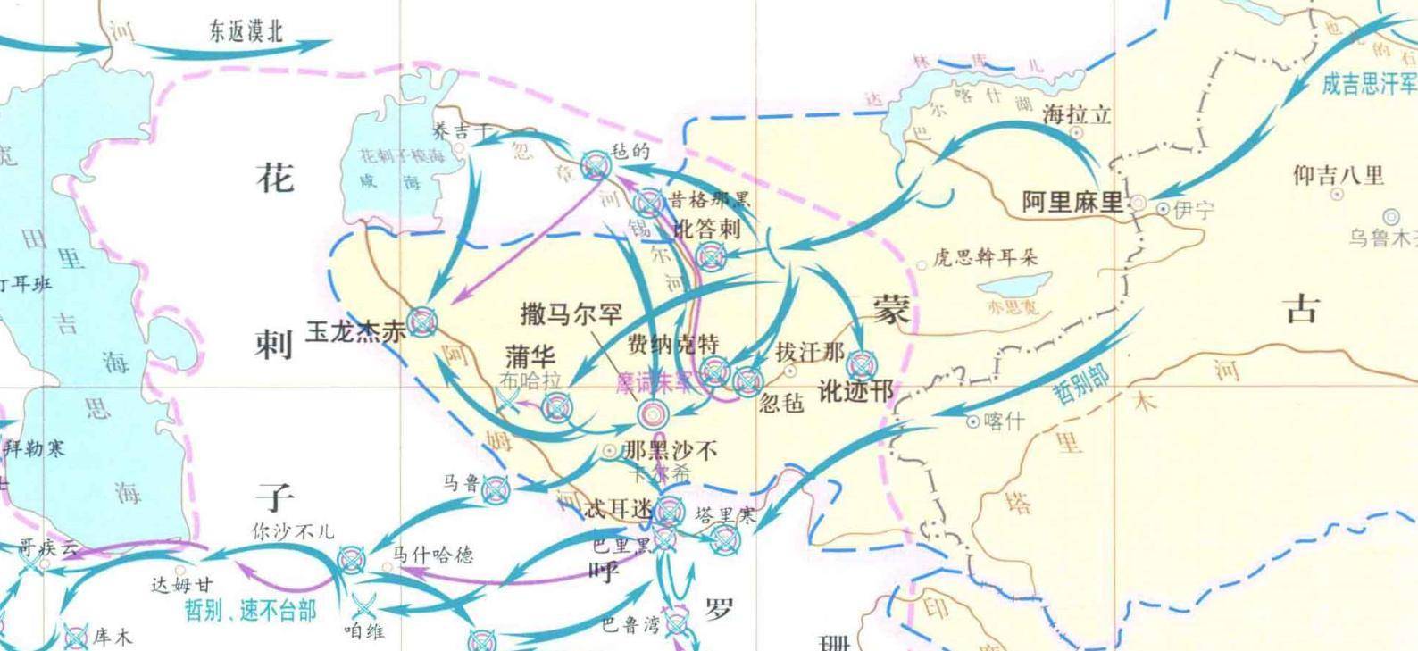 蒙古的第一次西征:花剌子模将蒙古的骑兵引向了西方世界_铁木真_路军