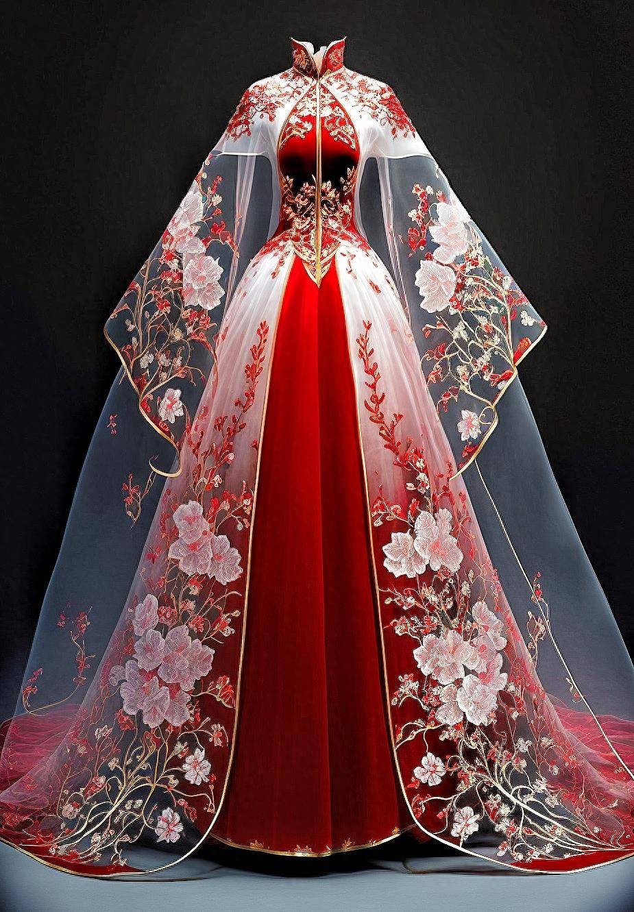 中式婚纱vs西式婚纱,不同的风格,同样的美_礼服_时尚_气质