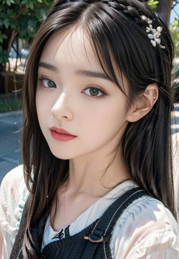 高清美女壁纸,不同装扮的美丽小姐姐和清新可人_连衣裙_白色_微微