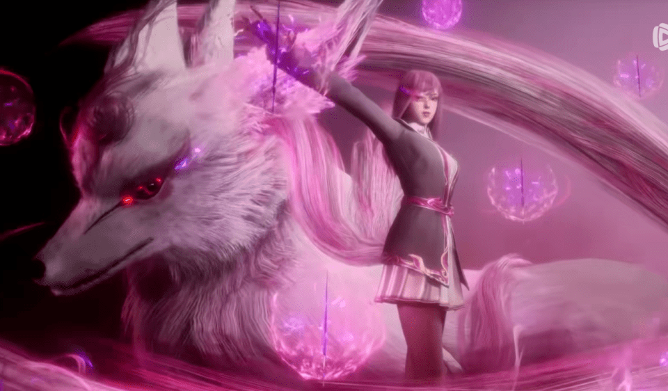 比如九尾狐武魂制作得相当不错,看着就很曼妙;再加上崔雅洁的穿搭