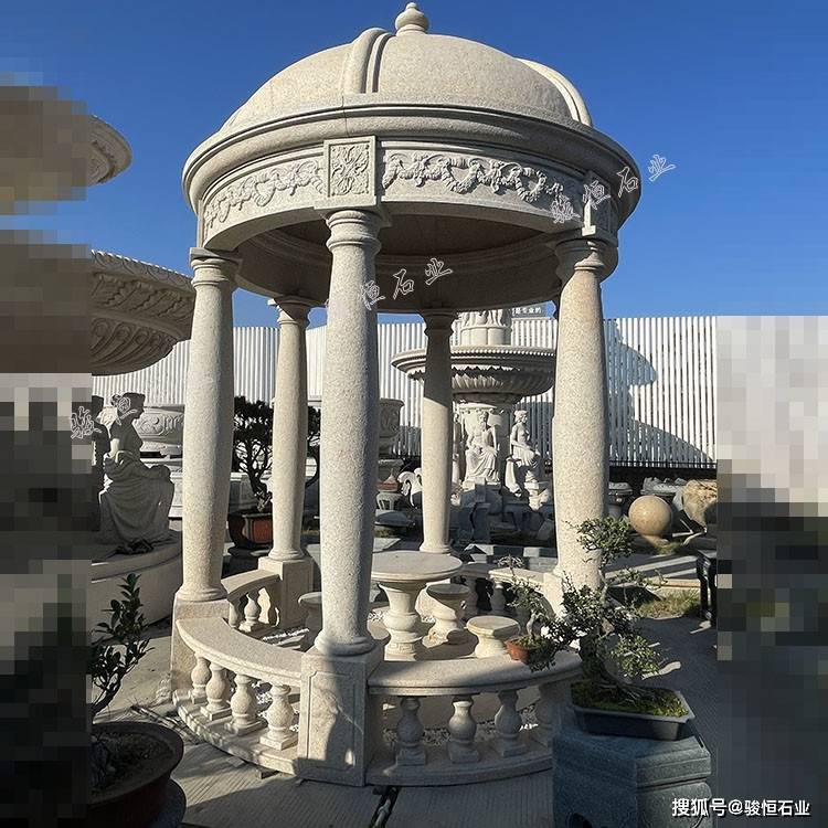 石雕凉亭常见的几种风格,你知道吗?_雕刻_的设计_实用性