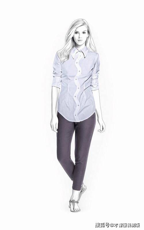 11款女士衬衫的服装设计效果图 才智服装_高清_整理_原文