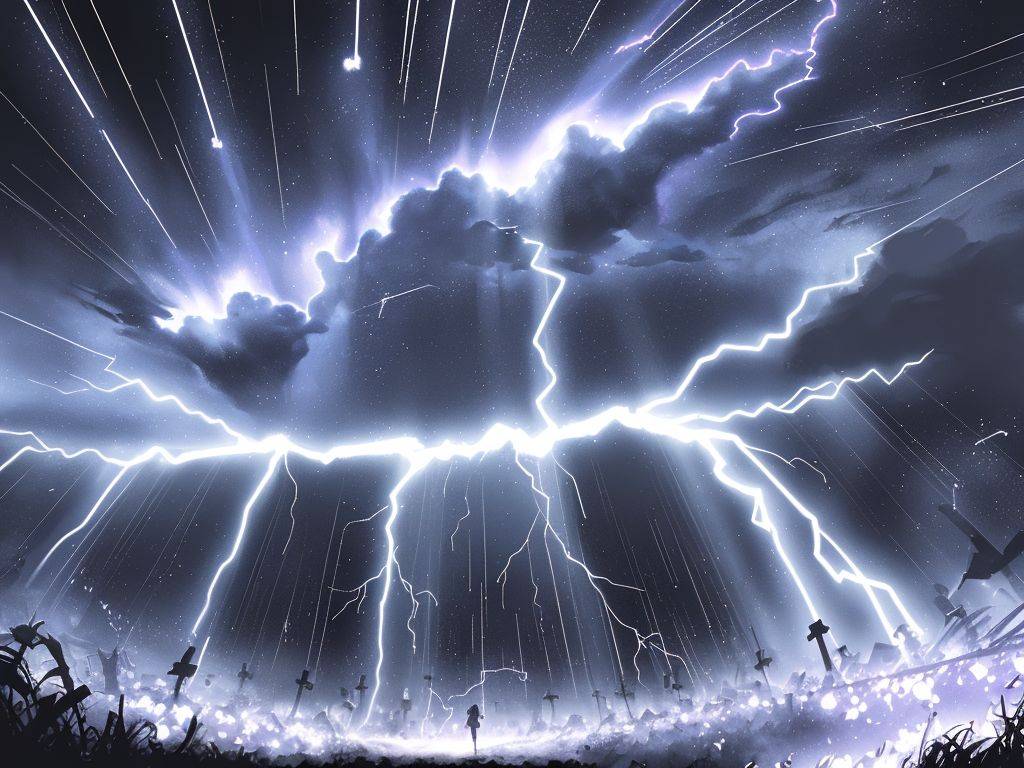 雷霆万钧:ai描绘的雷电画卷_大自然_无尽_力量