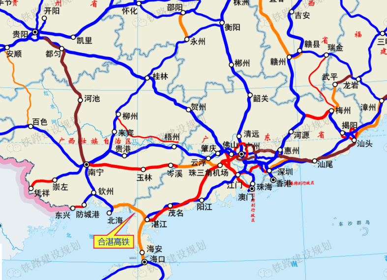 桂林湛江高铁路线图图片