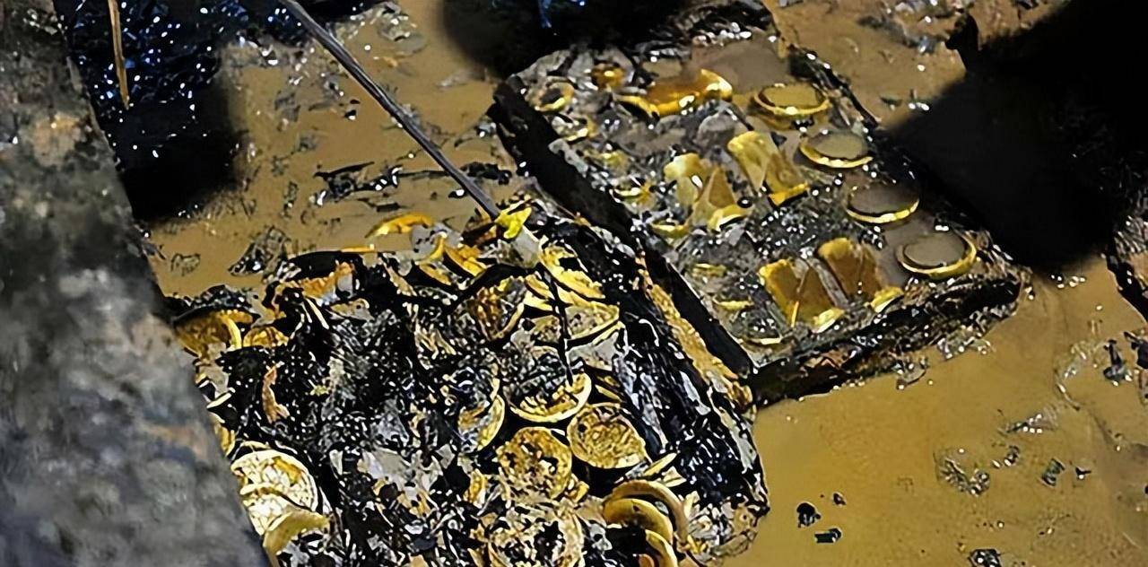 2017年张献忠沉银发掘现场:长达百米河床堆满金银,传说果然是真_江口