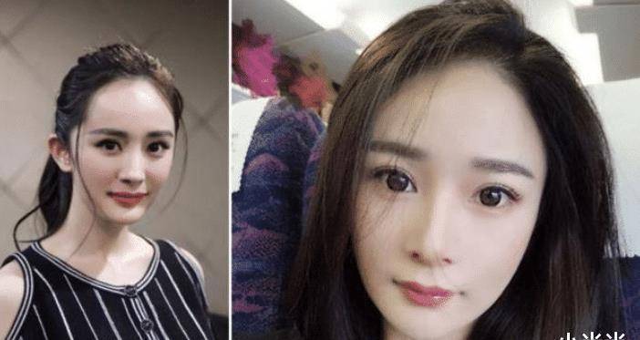 左边的是杨幂,右边的是卓亨瑜,看起来两人的相似度