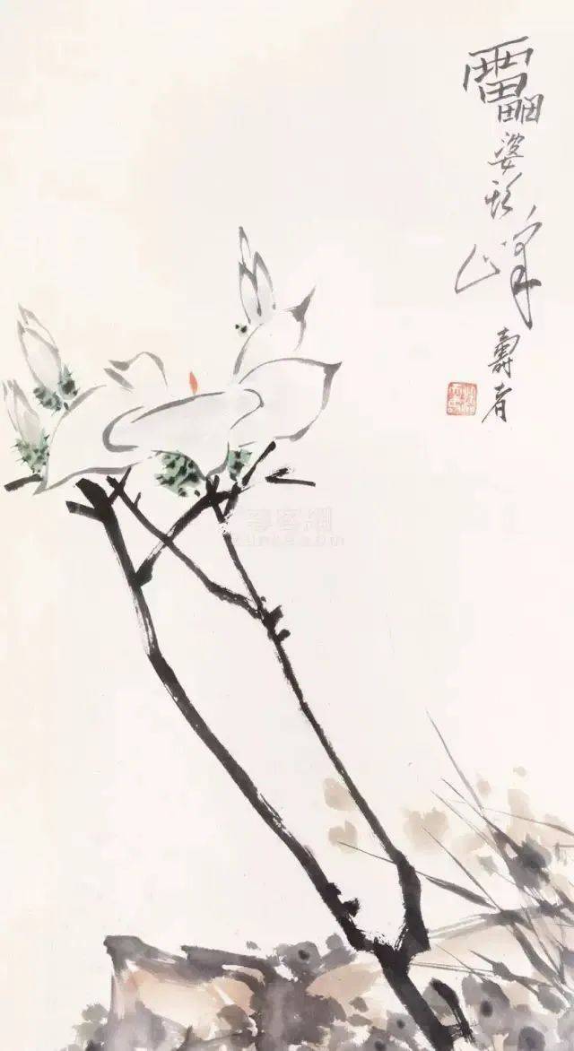 潘天寿花鸟作品10幅，大师就是大师！_搜狐网