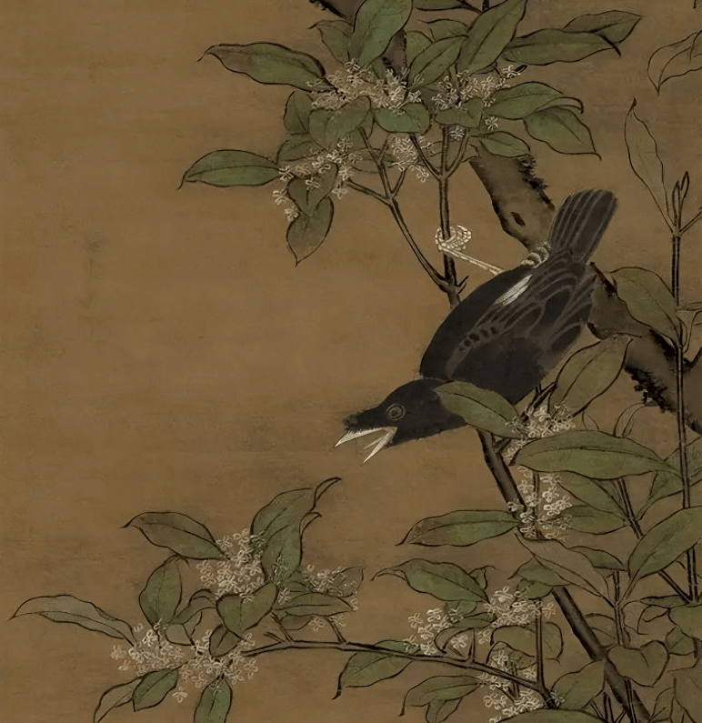 吕纪《桂菊山禽图》鉴赏_搜狐网