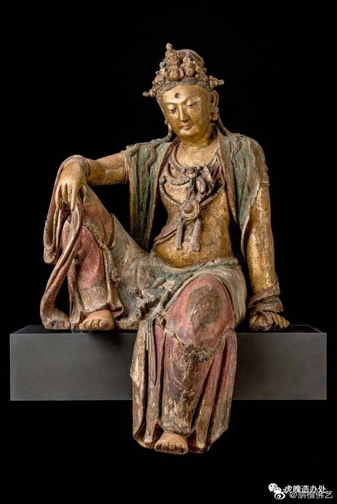 虎魄造办处：《从近百件精美文物，来看“水月观音”像坐姿的变化》_搜狐网