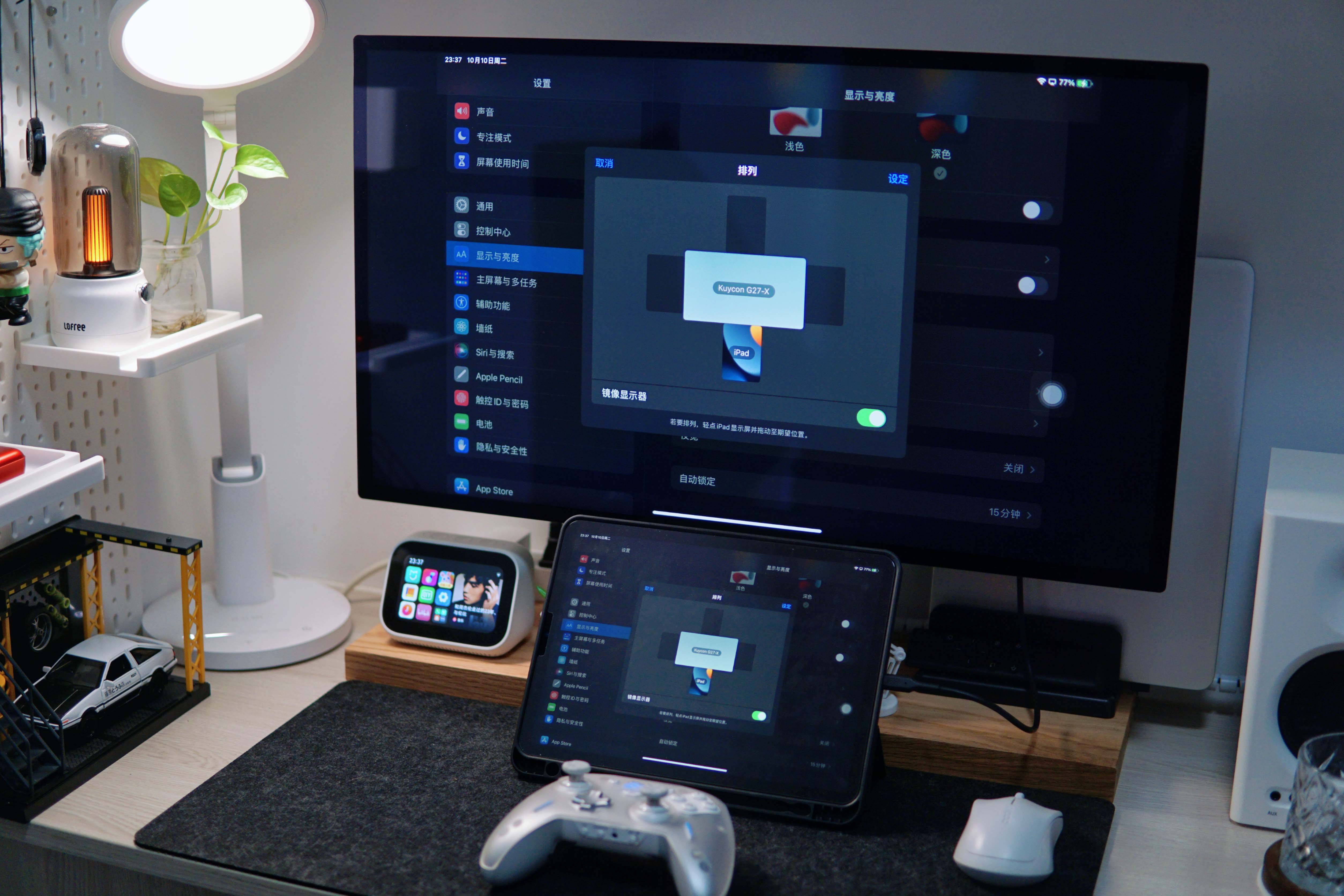 苹果studio display显示器平替,我用酷优客5k 笔电 ipad组一套桌面_支