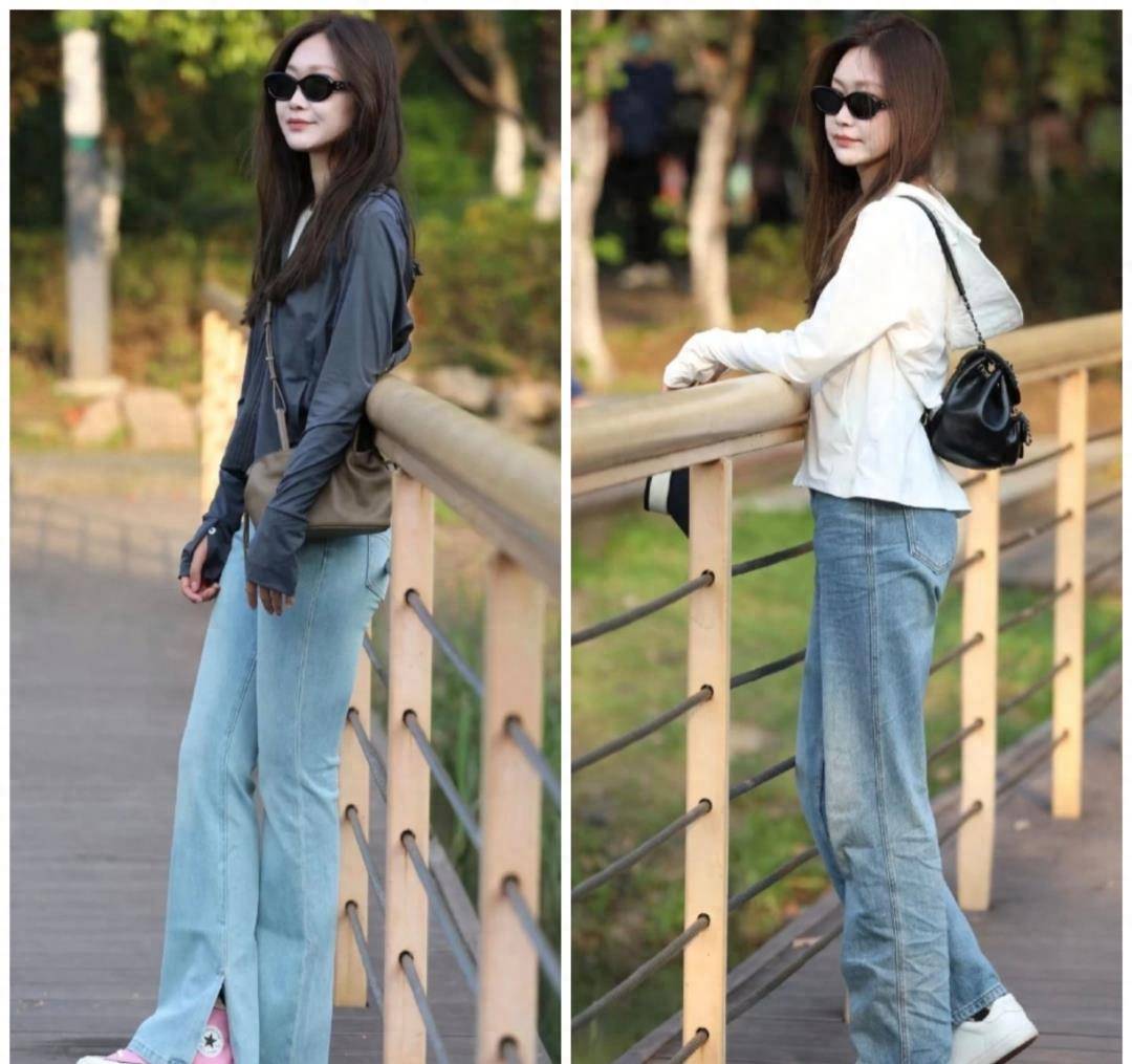 防晒衣搭配这10件衣服最好看,讨人喜欢又时尚,日常出门超美_look_黑色