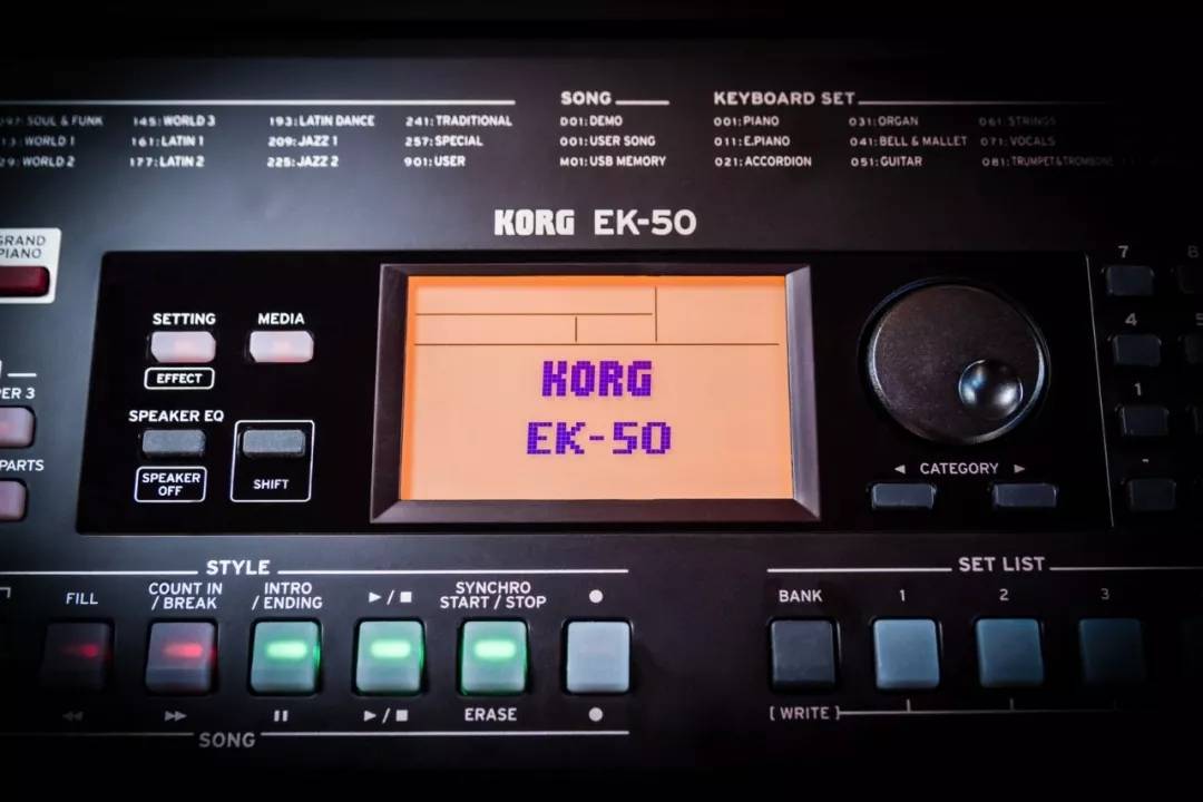 korg ek-50 编曲键盘_伴奏_风格_音色
