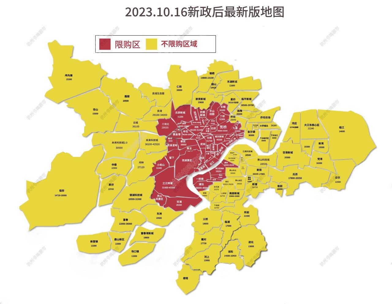 杭州房产板块划分图片