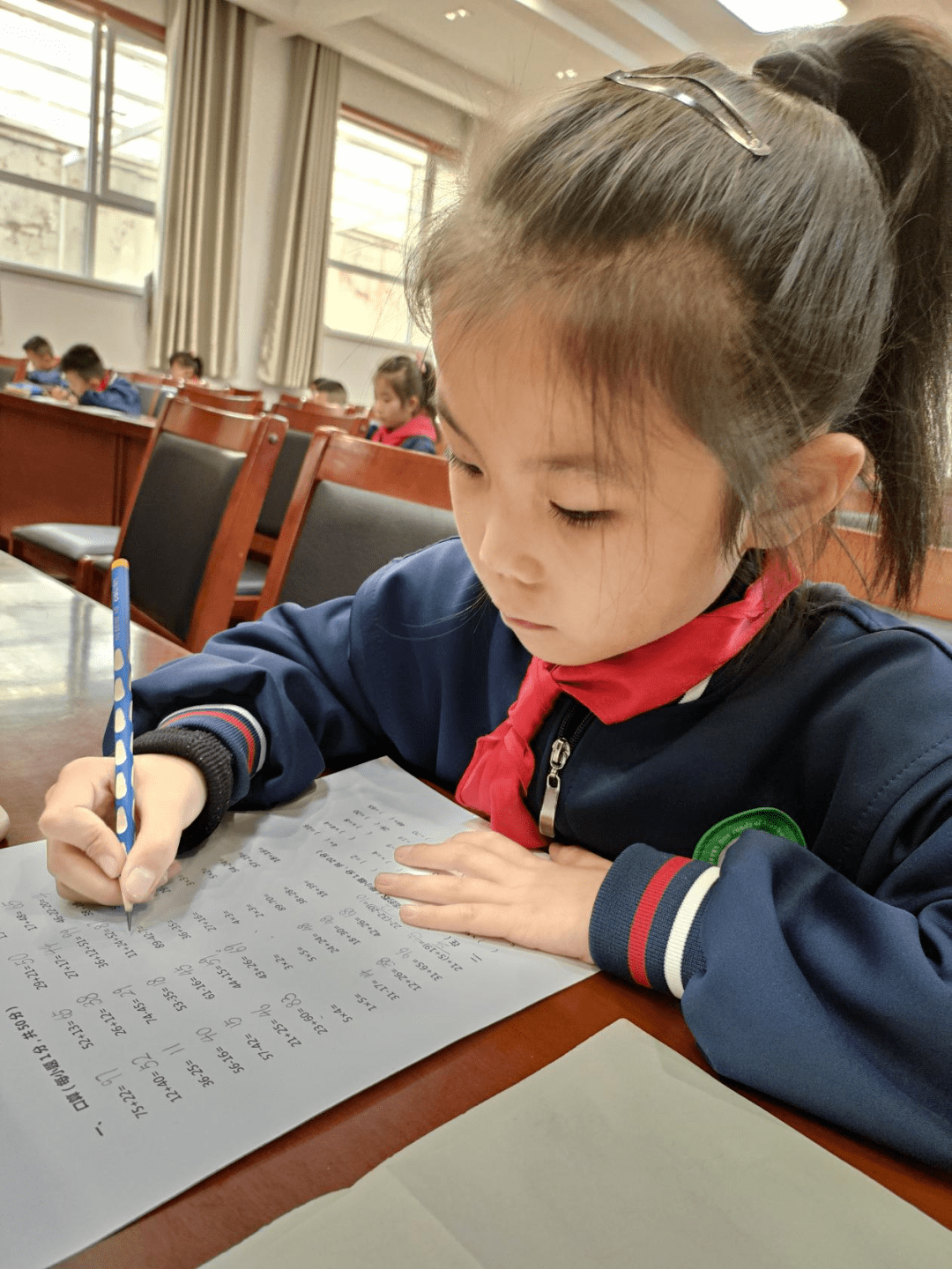 忻州市七一路小学举办数学口算竞赛活动