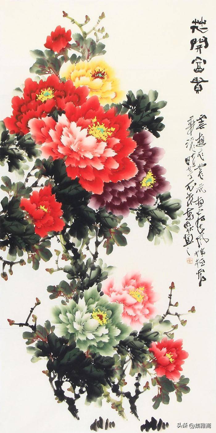 姹紫嫣红,雍容华贵——李东献国画牡丹作品欣赏_展览_中国_全国