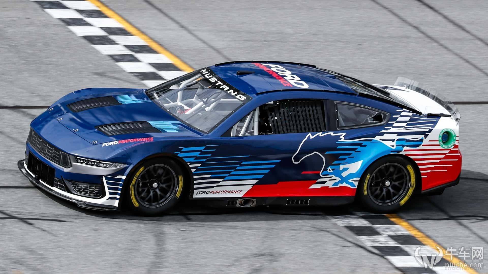 福特mustang新赛车 2024赛季nascar赛车_比赛_参赛_美国