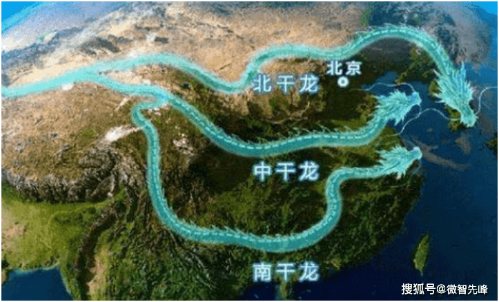中国地图风水格局图片