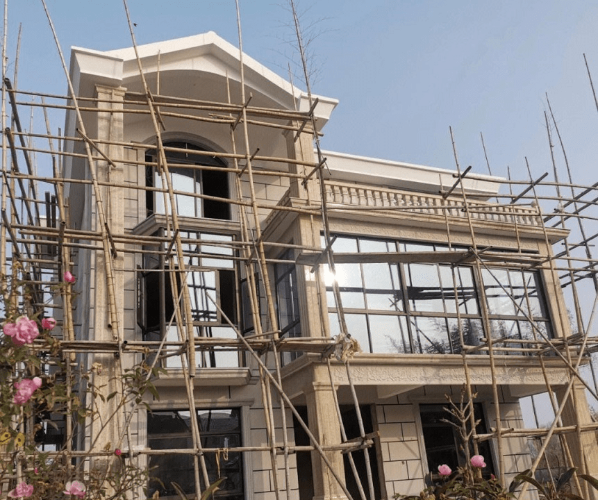 外墙真石漆施工工艺流程,外墙真石漆喷涂_进行_分格_表面