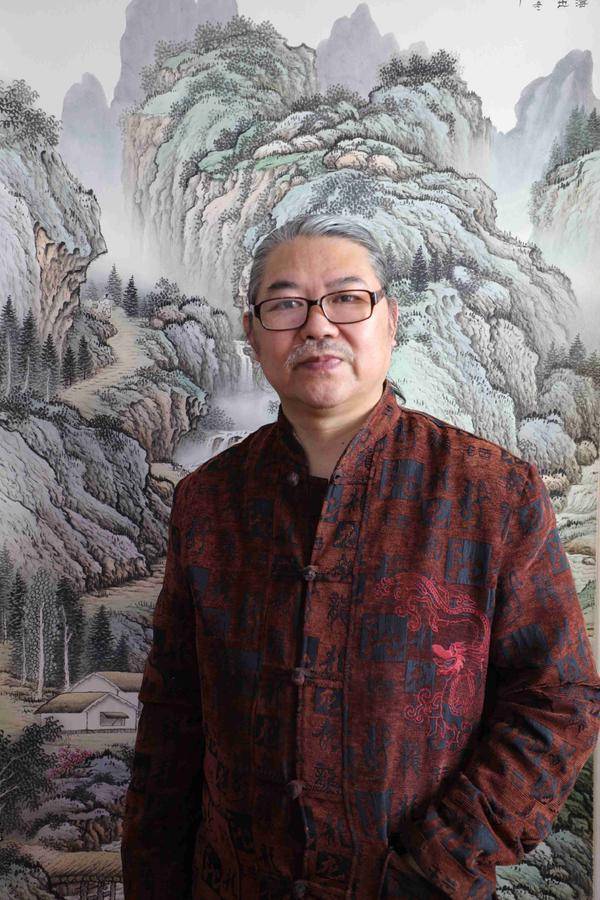 周金山成为首位入选大金袍的国画艺术家_中国_山水_传统