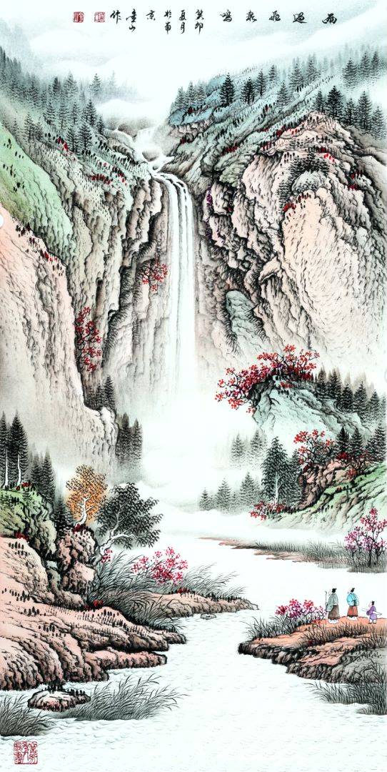 超越时空的艺术之旅!赏读周金山山水画作