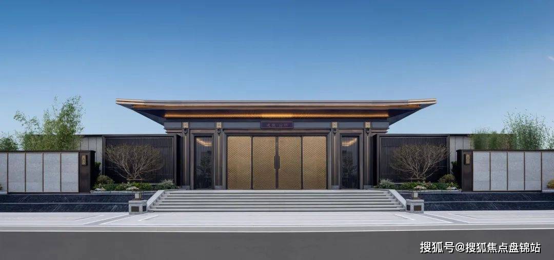 建发云熙入口实景图比如,建发标志性的大门——超46米的官帽大门(含