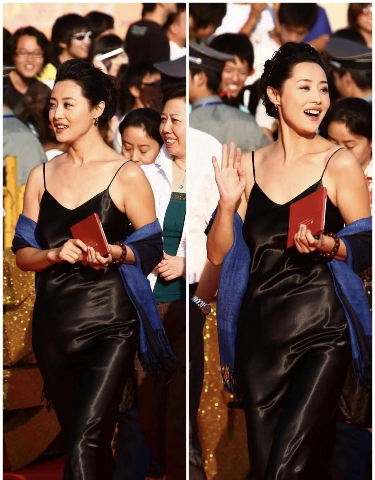 摄影师对刘蓓说:"我要是你,我就不穿这件吊带裙!"_影后_裙子_气质