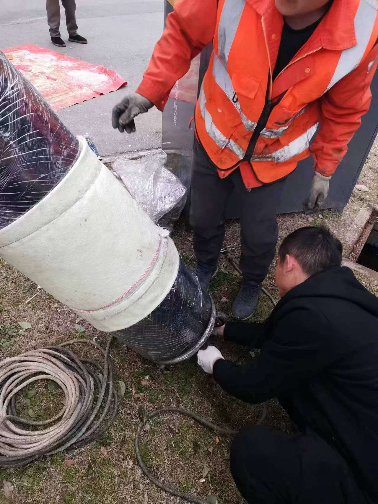 上海浦東新區臨港產業區地下管道非開挖置換///改造.