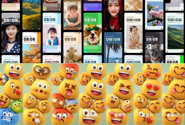 个性空间还有一个趣味心情主题,最多可以选择六个不同的emoji表情,并