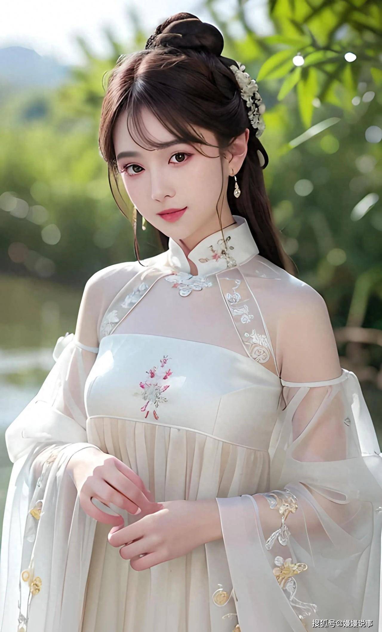 美丽的童话梦,薄纱裙下古风的妖媚少女_魅力_梦境_眼睛