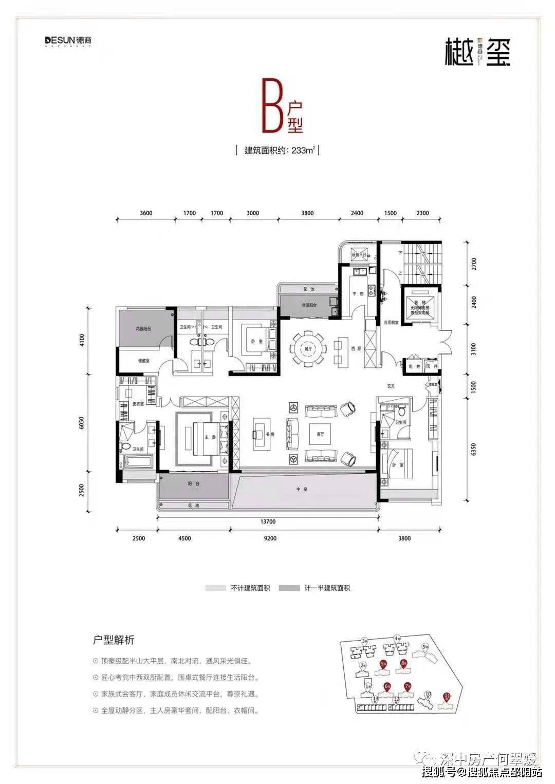 中山德商樾玺户型图图片