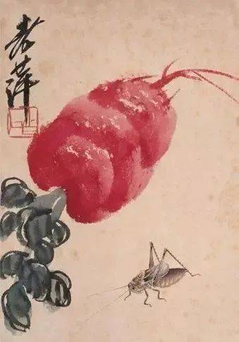 齐白石画的蝈蝈和蝗虫,美_变化_作品_写意