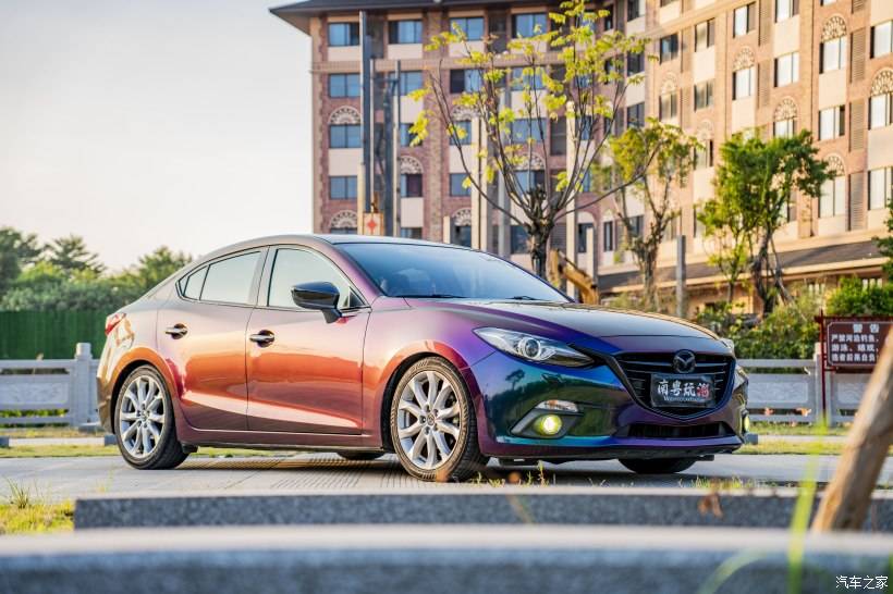 g2改色膜丨马自达3·昂克赛拉 — pet流光魅影绿