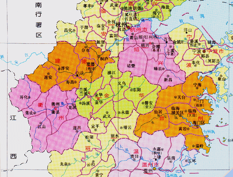 台州市的辖区调整,浙江省的第6大城市,为何有9个区县?