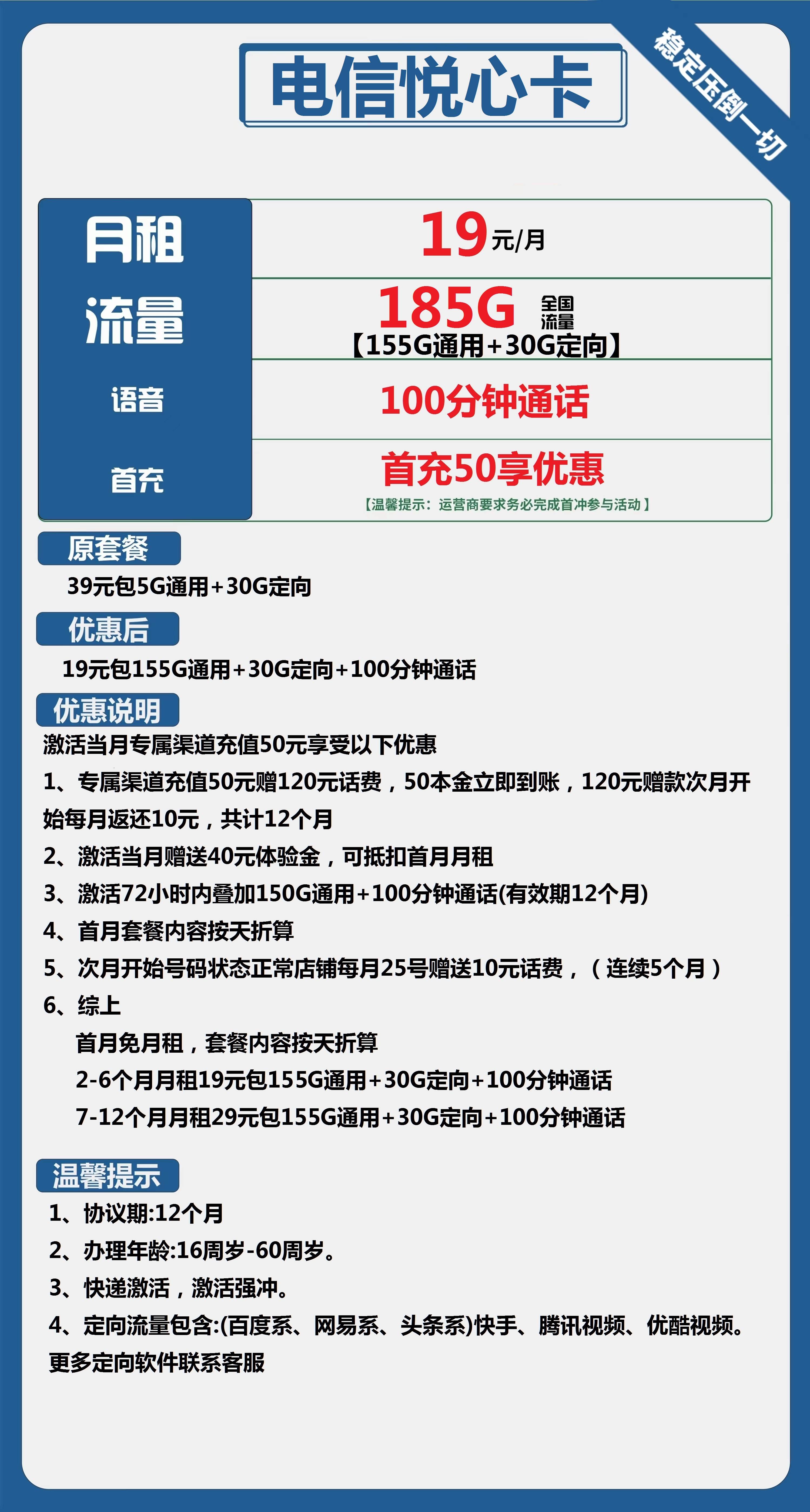 电信天林卡套餐超值优惠，你会错过这个19元的80G流量+100分钟通话机会吗？
