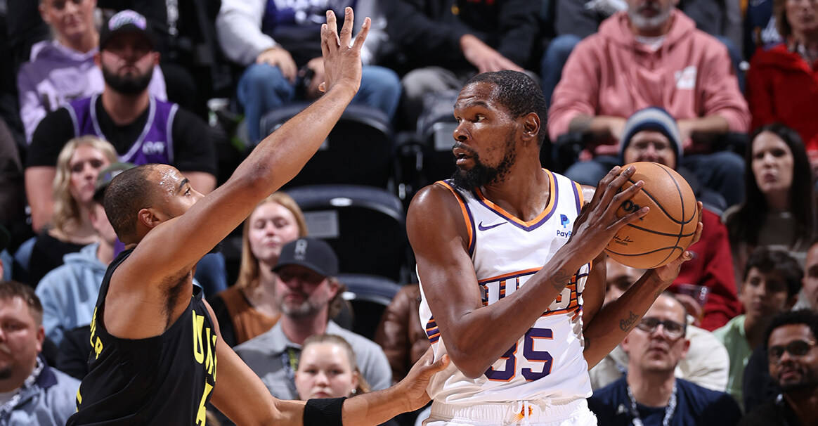 杜兰特39 8 10 马尔卡宁38 17 太阳双加时险胜爵士_篮板_克拉克森