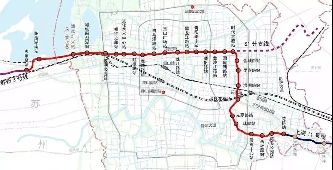 苏州轨交11号线路图图片